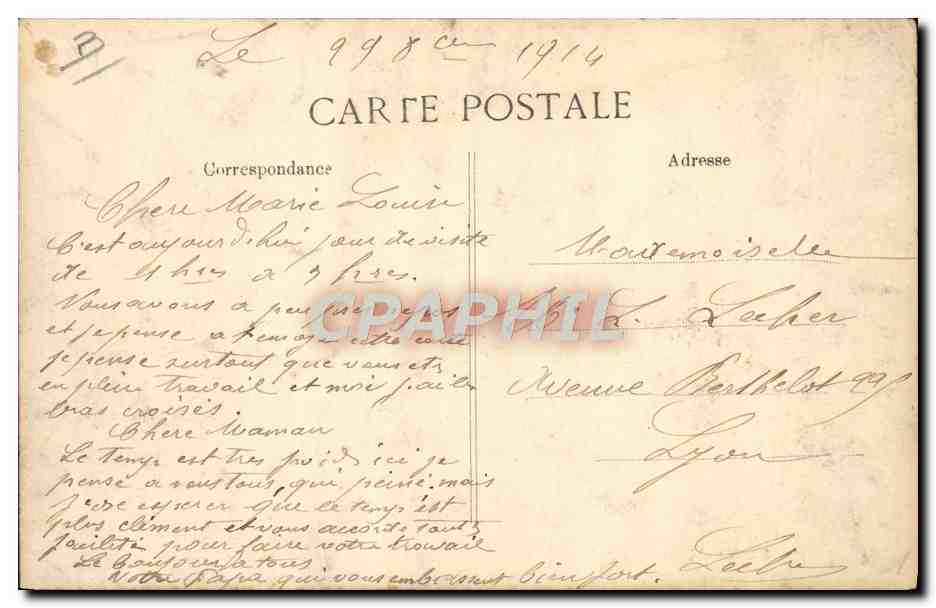 CPA Saint Maurice Asile national des convaslescents Le refectoire — Rückseite