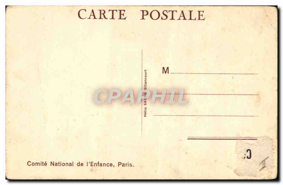 CPA Enfants Le jeu Cheval Poupee — Rückseite