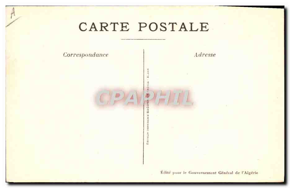 CPA Fantaisie Illustrateur Afrique du Nord Algerie Ecrivain public — Rückseite