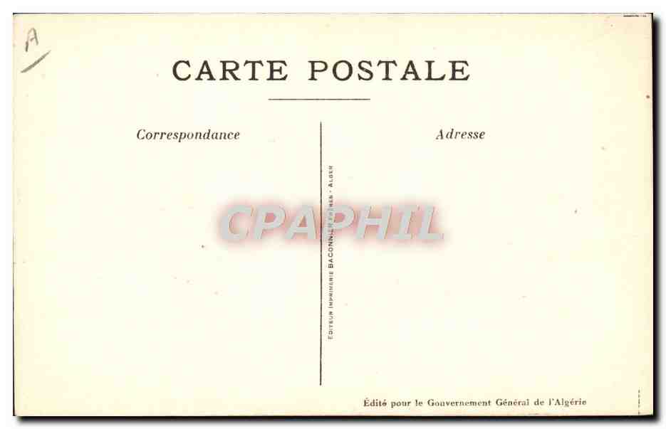 CPA Fantaisie Illustrateur Afrique du Nord Fileurs Algerie  — Verso