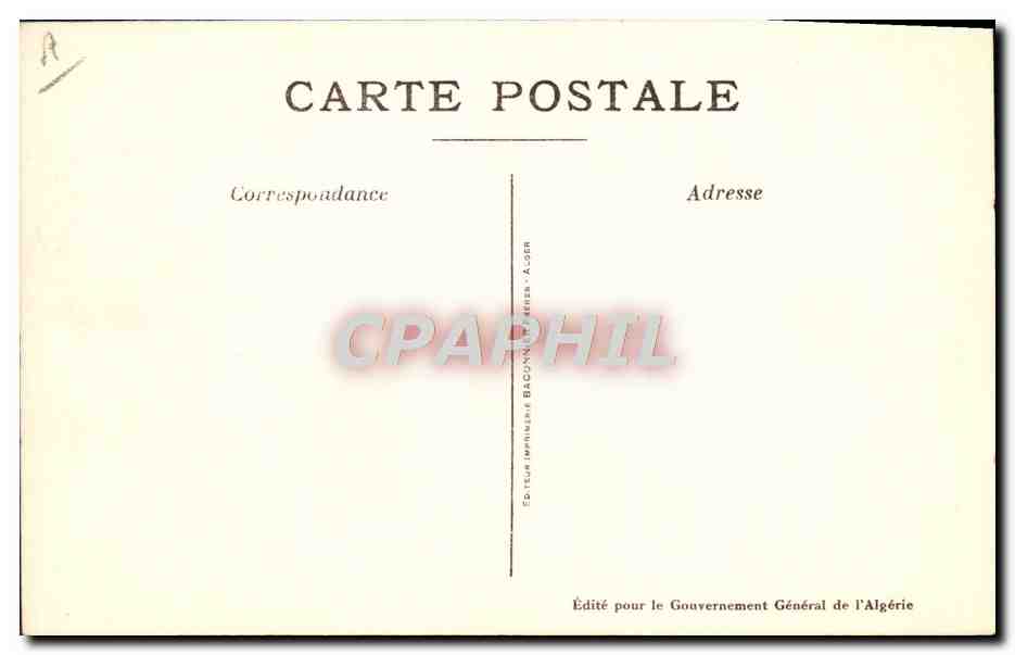 CPA Fantaisie Illustrateur Afrique du Nord Algerie Le charmeur de serpents Serpent — Rückseite