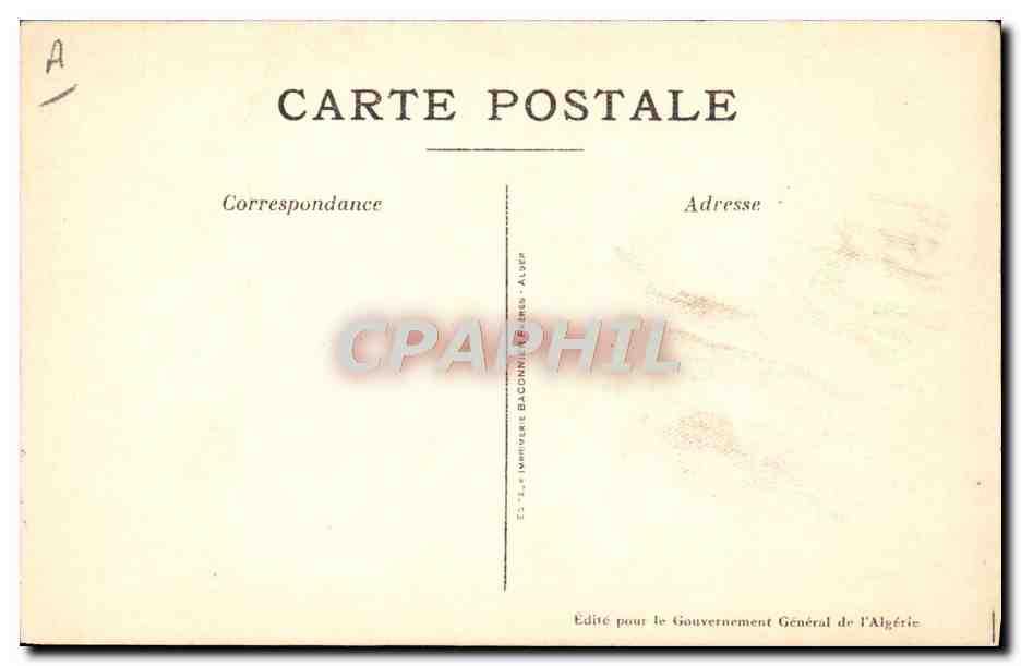 CPA Fantaisie Illustrateur Afrique du Nord Algerie Jeune fille Aures — Rückseite