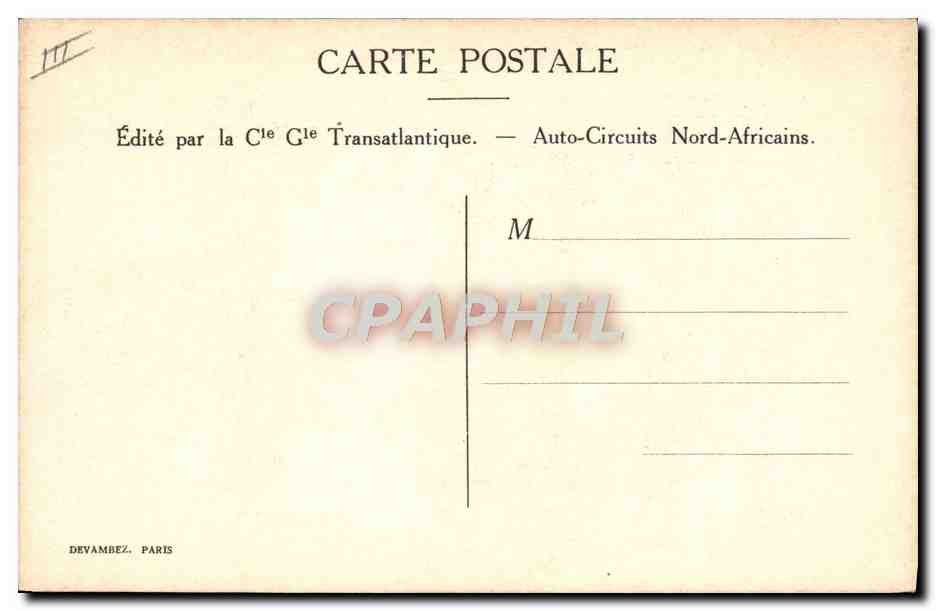 CPA Fantaisie Illustrateur Afrique du Nord Sandoz — Rückseite