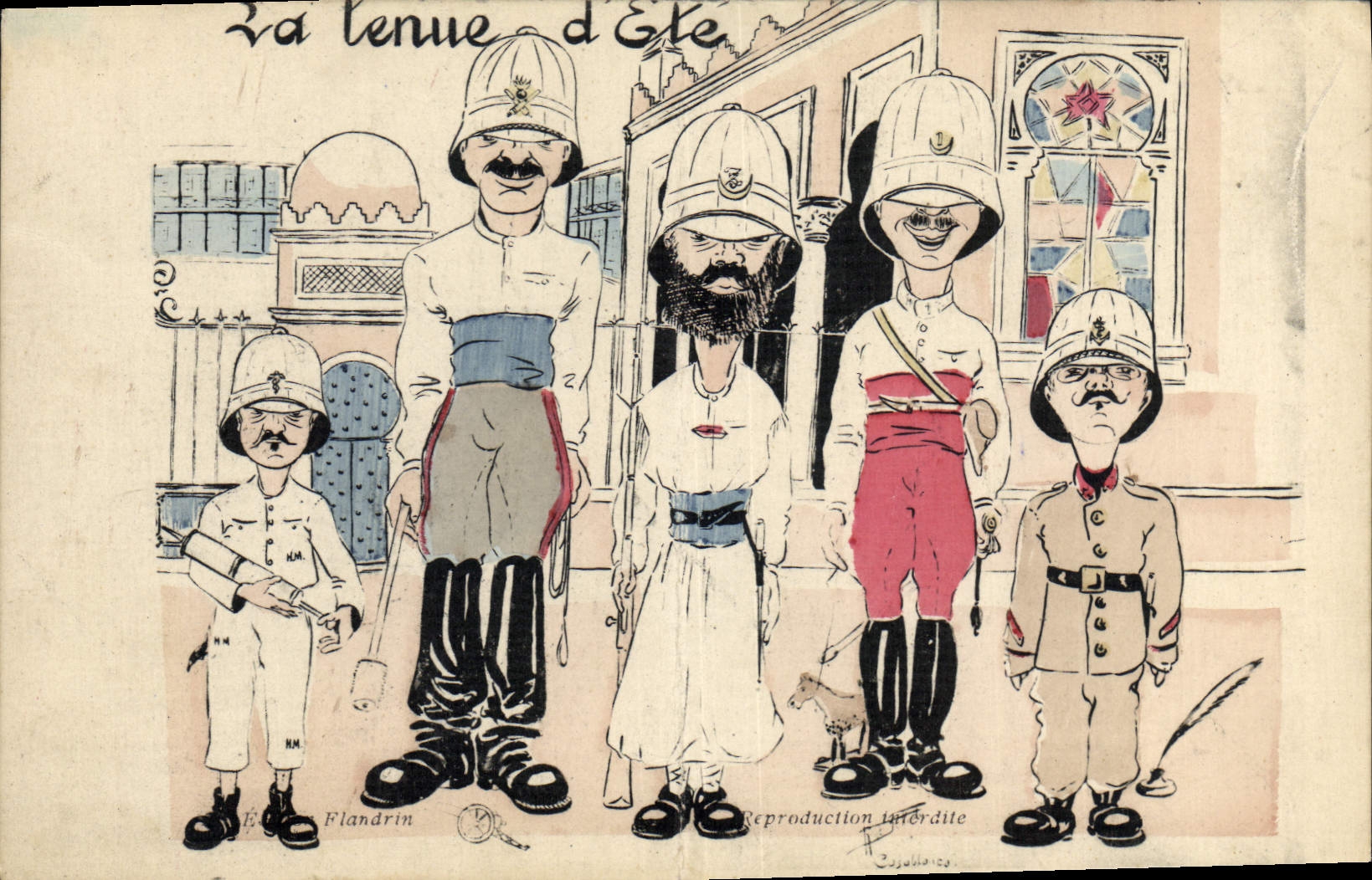 CPA Fantaisie Illustrateur Afrique du Nord La tenue d'ete