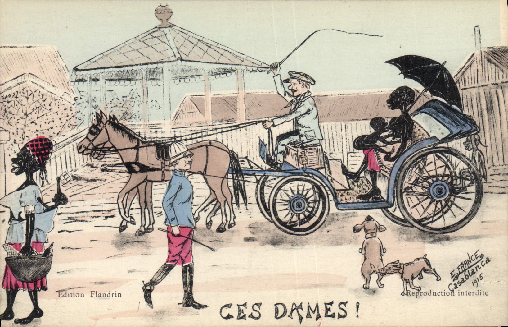 CPA Fantaisie Illustrateur Afrique du Nord Ces dames Maroc
