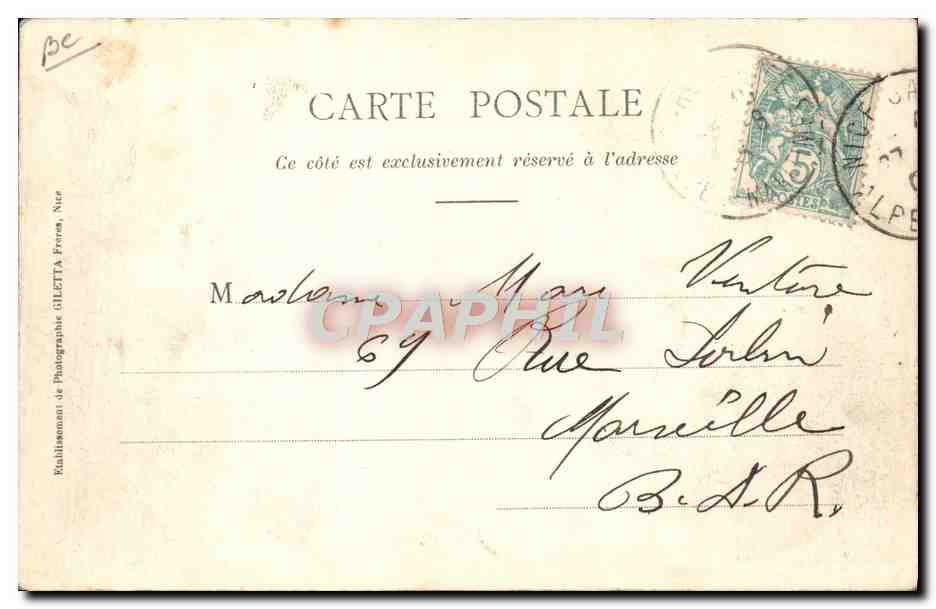 Groupe d'Infanterie en Manœuvres — 1547 — Édition Giletta, phot., Nice — Reverso