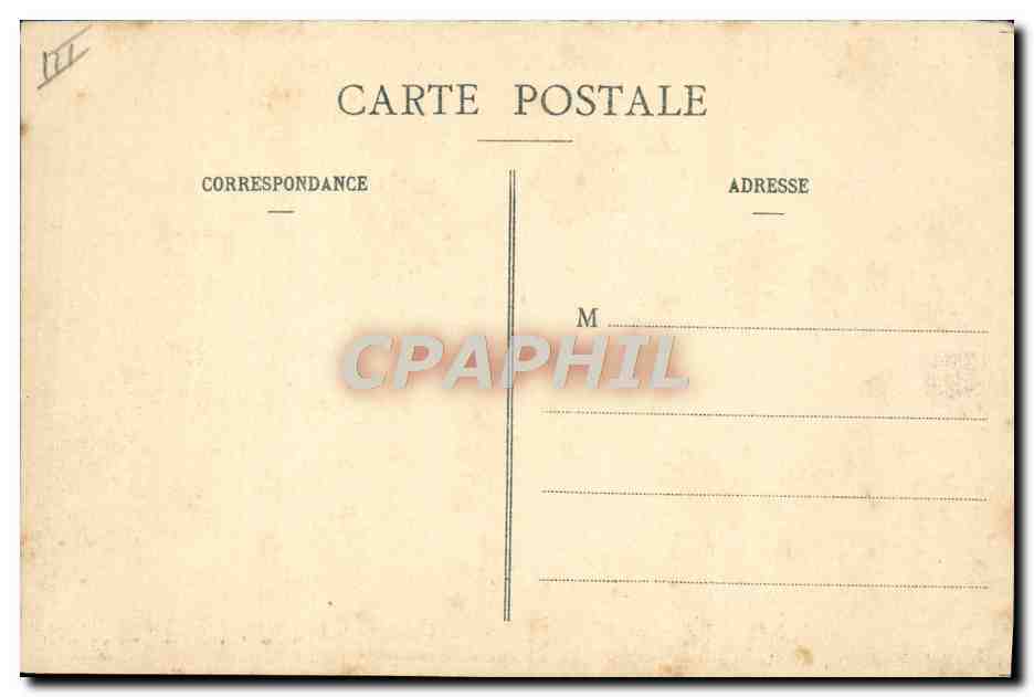 CPA Militaria Camp de Sissonne Allee des cuisines  — Rückseite