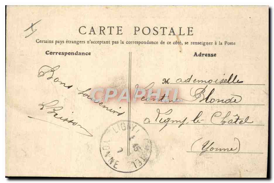CPA Militaria Souvenir du camp de Cercottes — Rückseite