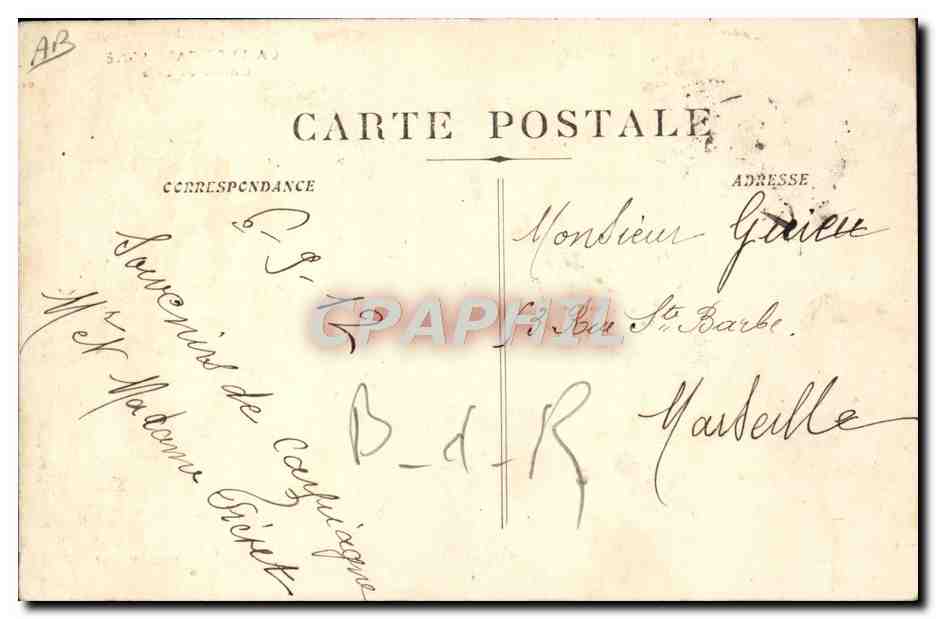 CPA Militaria Camp de Carpiagne L'heure du Cafe — Rückseite