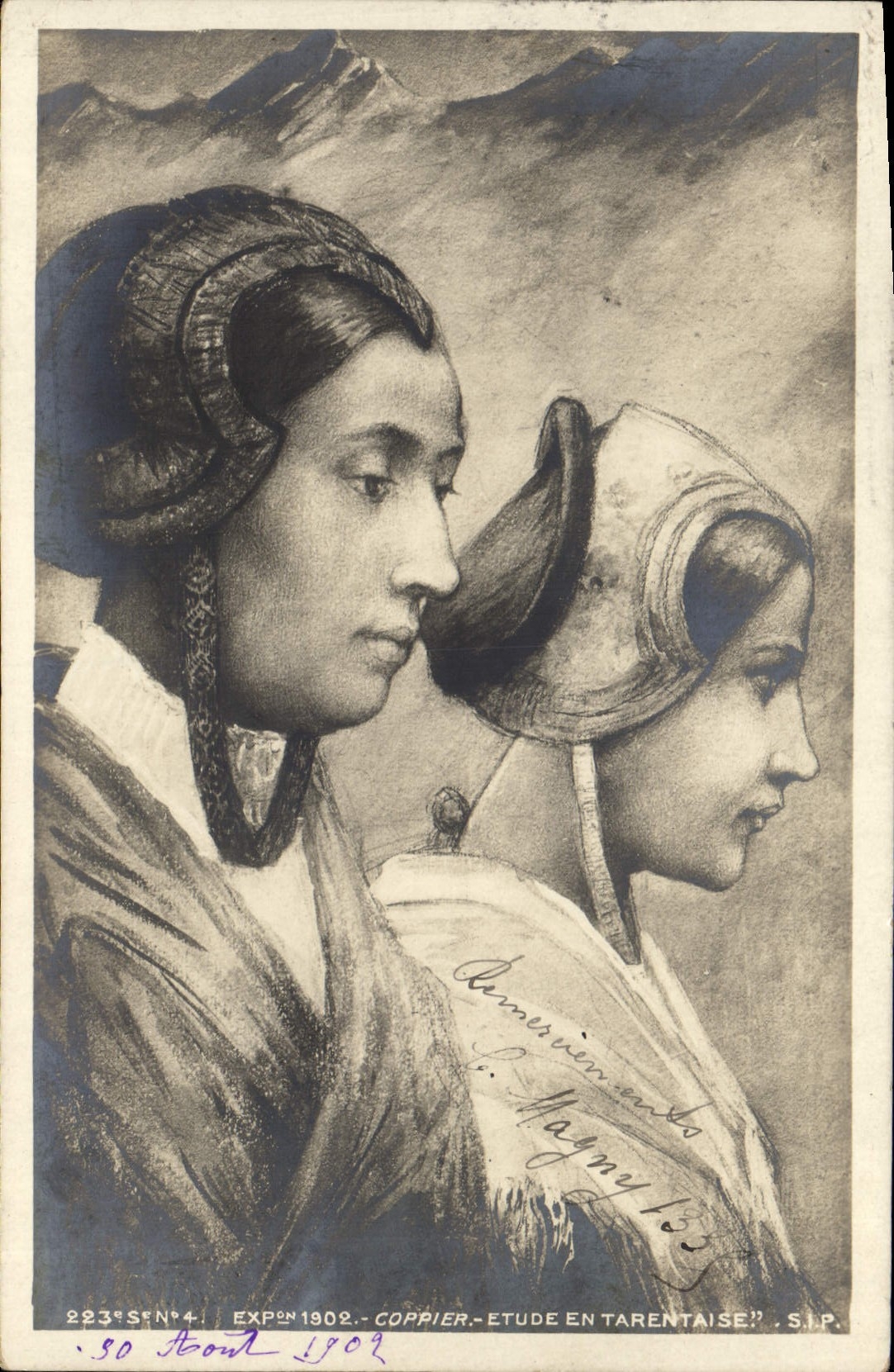 CPA Folklore Exposition 1902 Coppier Etude en Tarentaise 