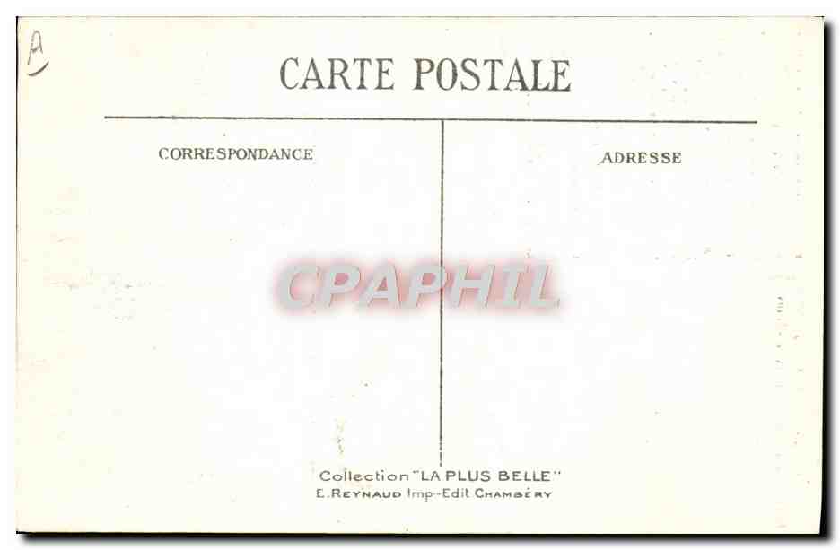 CPA Folklore Costumes de Savoie Environs de Chambery et Aix les Bains — Verso