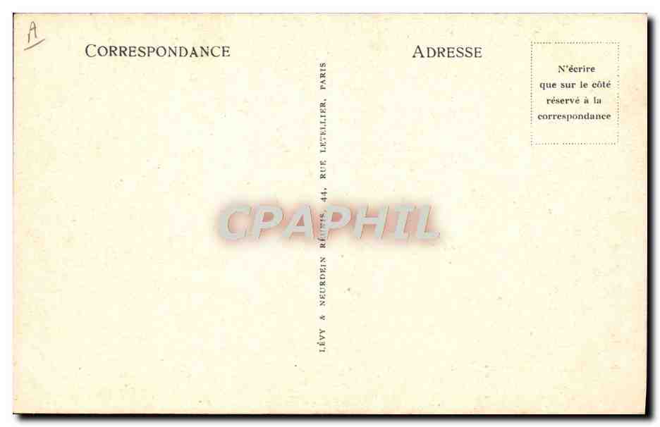 CPA Folklore Costumes de Savoie Les Allues — Verso