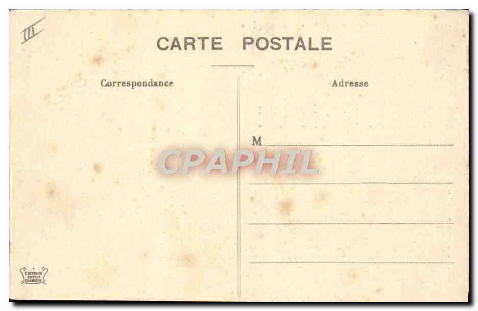 CPA Folklore Ancien costume de Savoie  — Verso