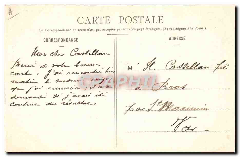 CPA Folklore Costumes de Savoie Jarrier  — Verso