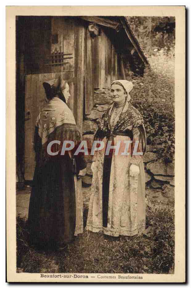 CPA Folklore Beaufort sur Doron Costumes Beaufortains