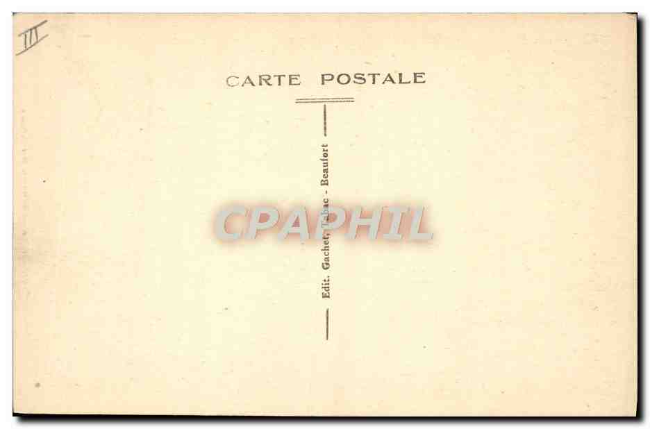CPA Folklore Beaufort sur Doron Costumes Beaufortains — Verso