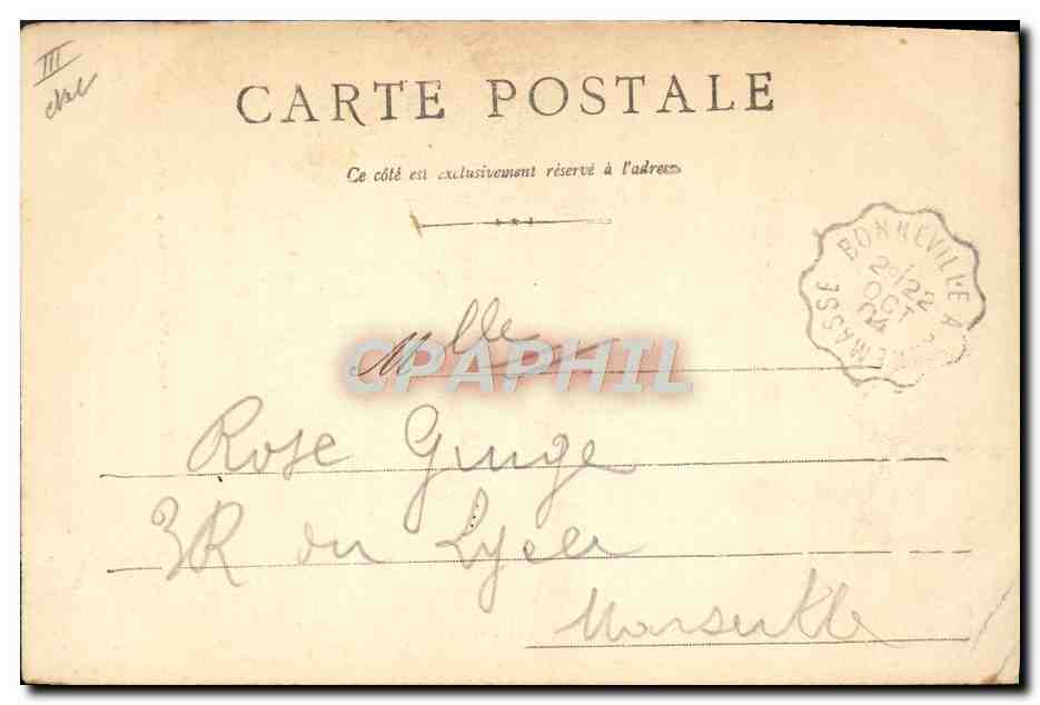 CPA Folklore Paysanne de la Haute Savoie Mont Brizon pres Bonneville  — Verso
