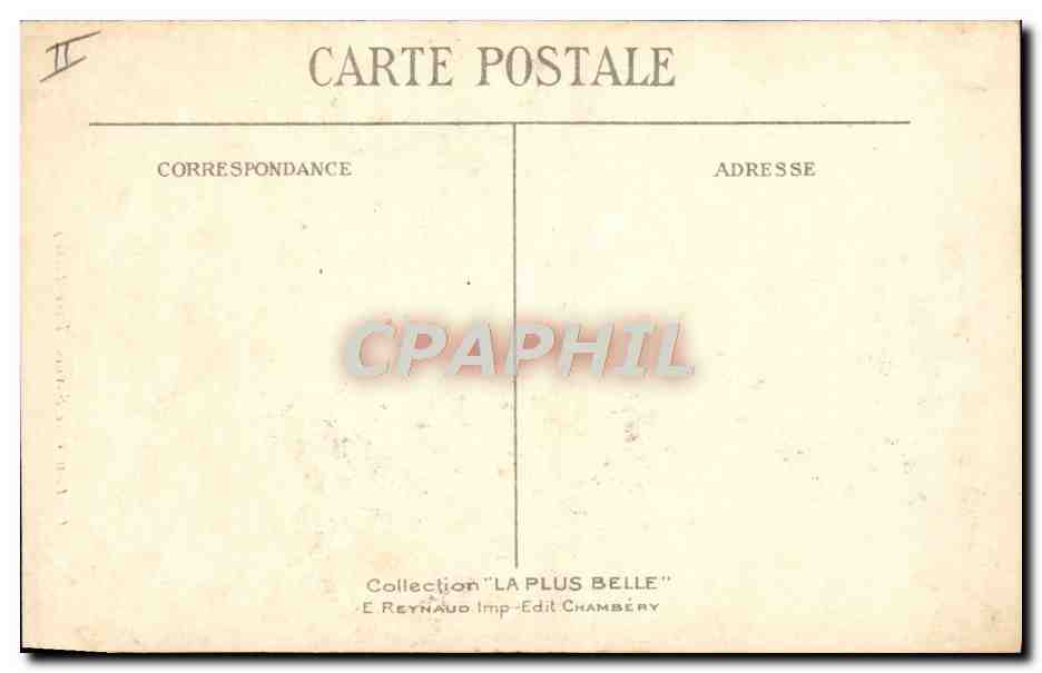 CPA Folklore Costumes de Savoie Tarentaise  — Verso