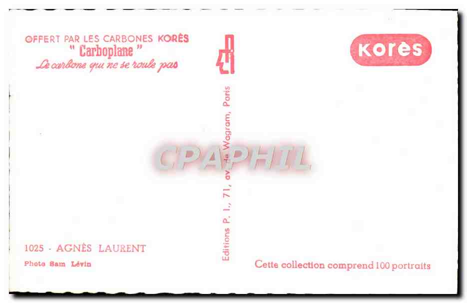 CPM Cinema Agnes Laurent — Rückseite