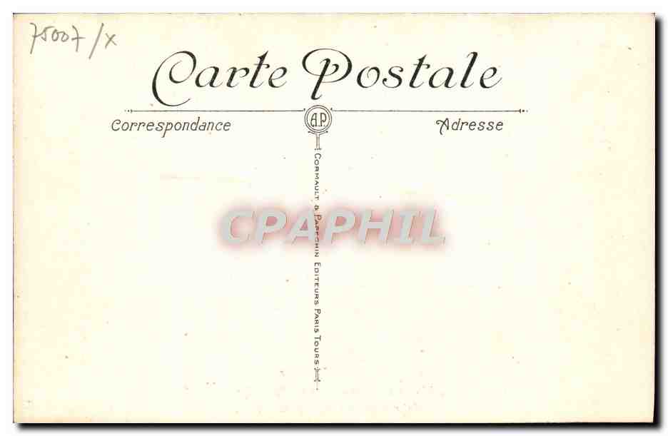 CPA Paris Interieur de la Chapelle des Invalides — Rückseite