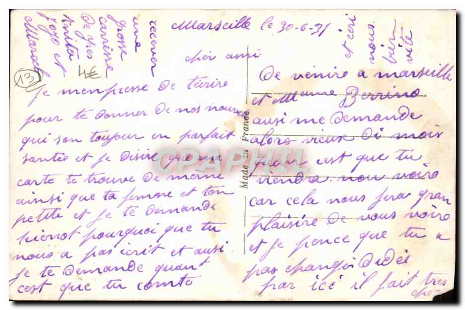 Marseille — Le Fort St Jean — St. John's Fortress — 94 — Reverso