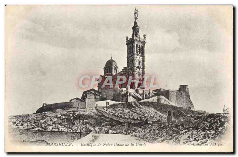CPA Marseille Basilique de Notre Dame de la Garde
