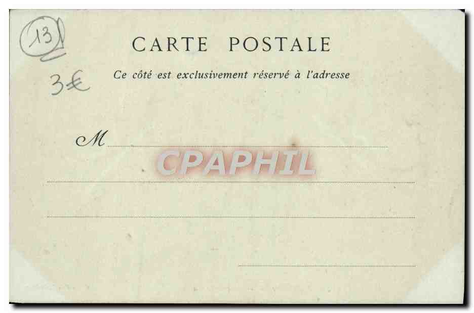 CPA Marseille Basilique de Notre Dame de la Garde — Verso