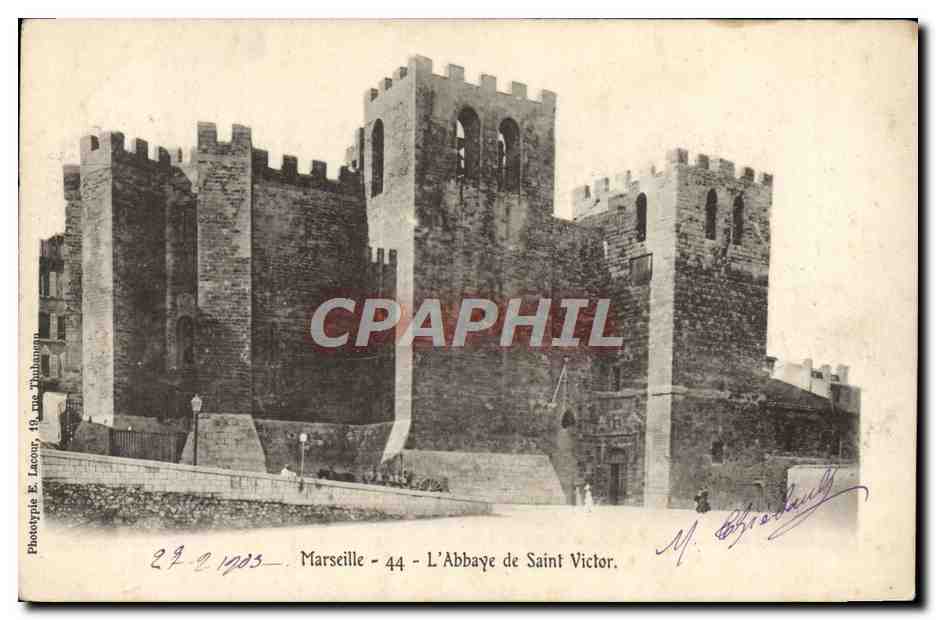 CPA Marseille L'Abbaye de Saint Victor