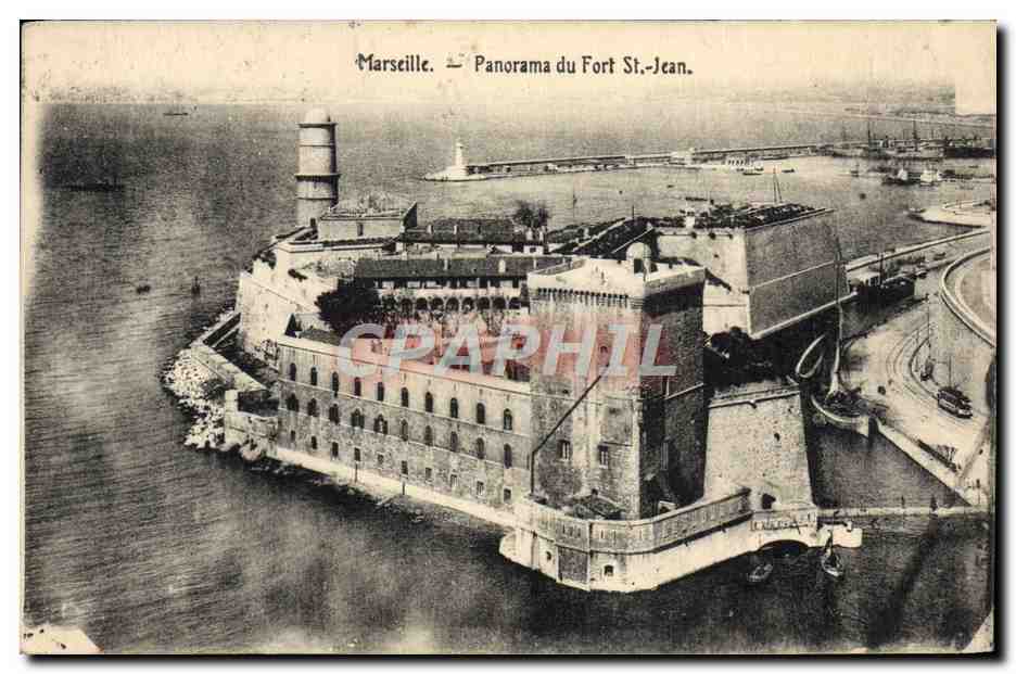 CPA Marseille Panorama du Fort St Jean