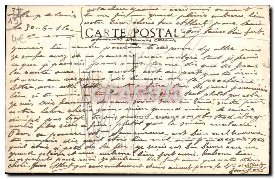 CPA Marseille Fort St Jean — Verso