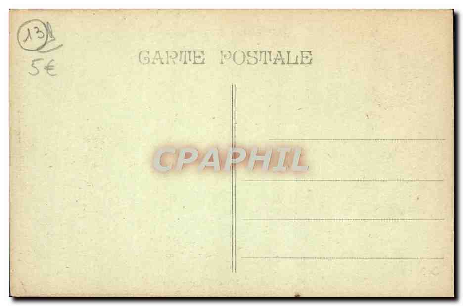 CPA Marseille Le Fort Saint Jean — Verso