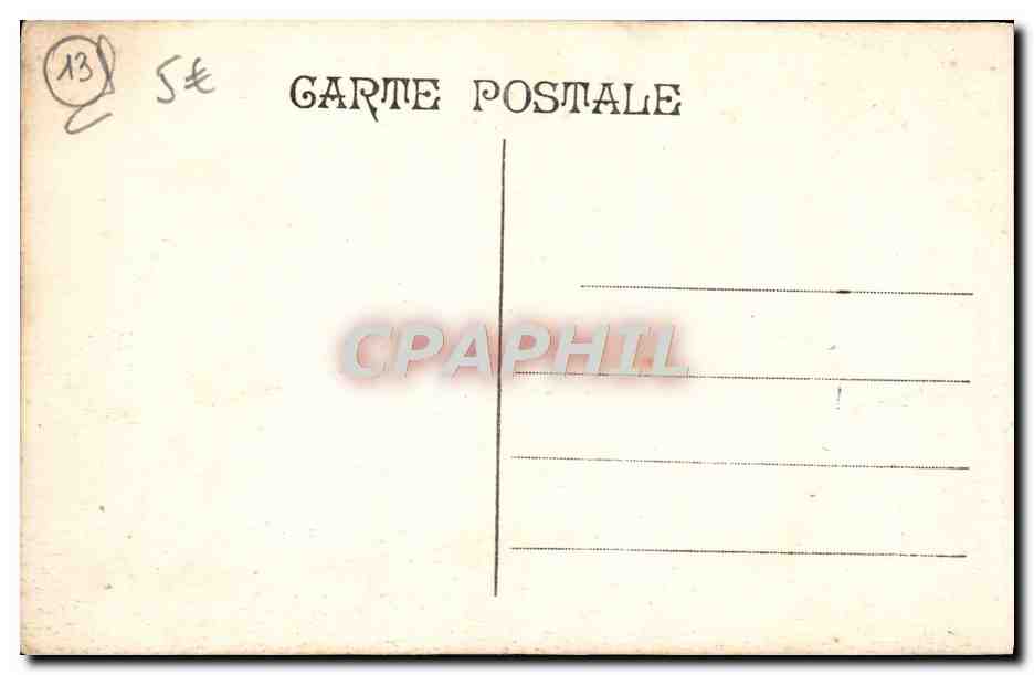 CPA Marseille Le Fort Saint Jean La Cathedrale Enfants — Verso
