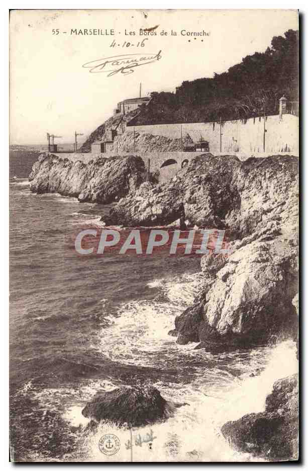 CPA Marseille Les Bords de la Corniche