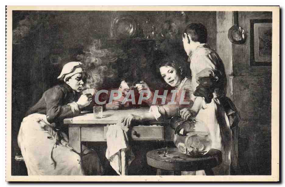 CPA Palais des Beaux Arts de la Ville de Paris La partie de cartes Joseph Bail
