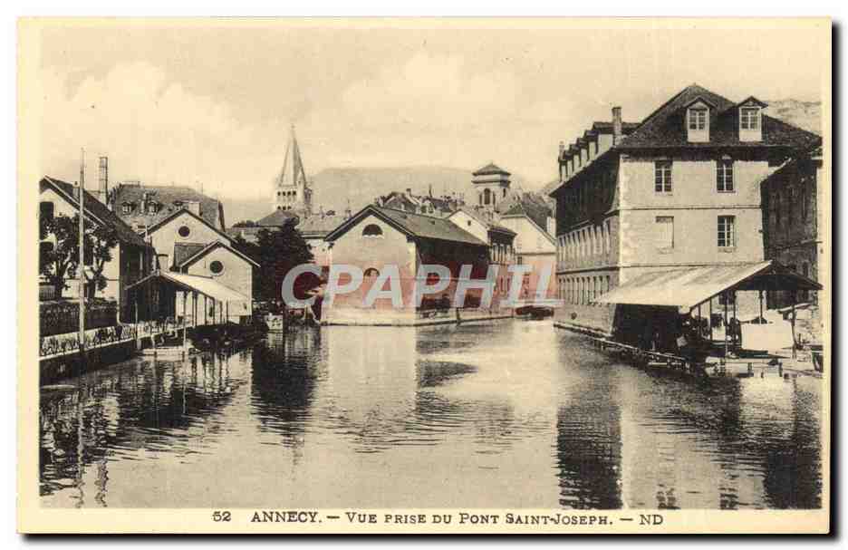 Annecy — Vue prise du pont Saint-Joseph — ND