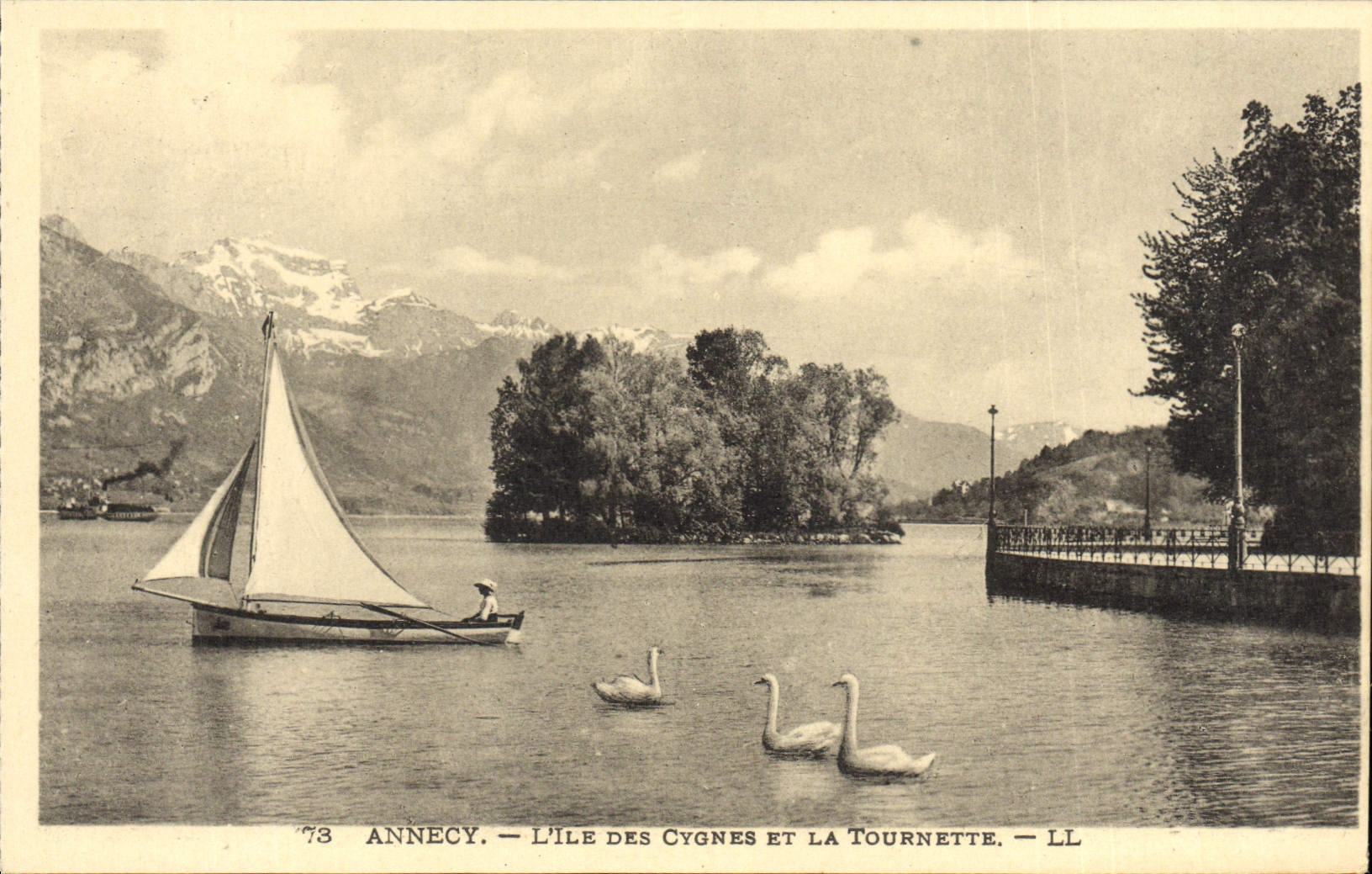 Annecy — L'Île des Cygnes et la Tournette — LL