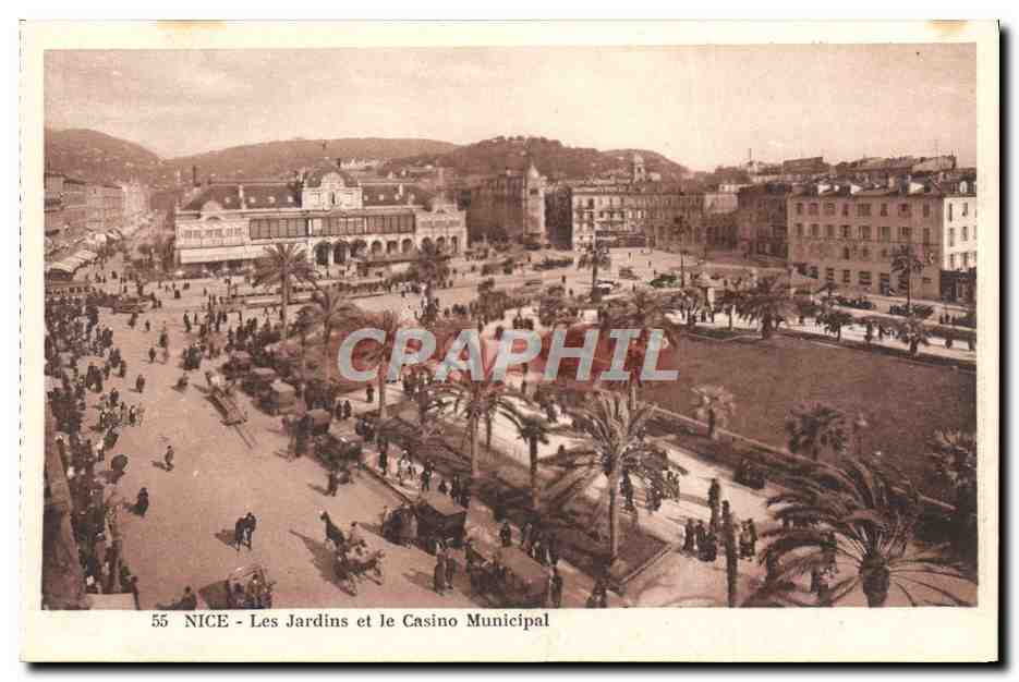 CPA Nice Les Jardins et le Casino municipal