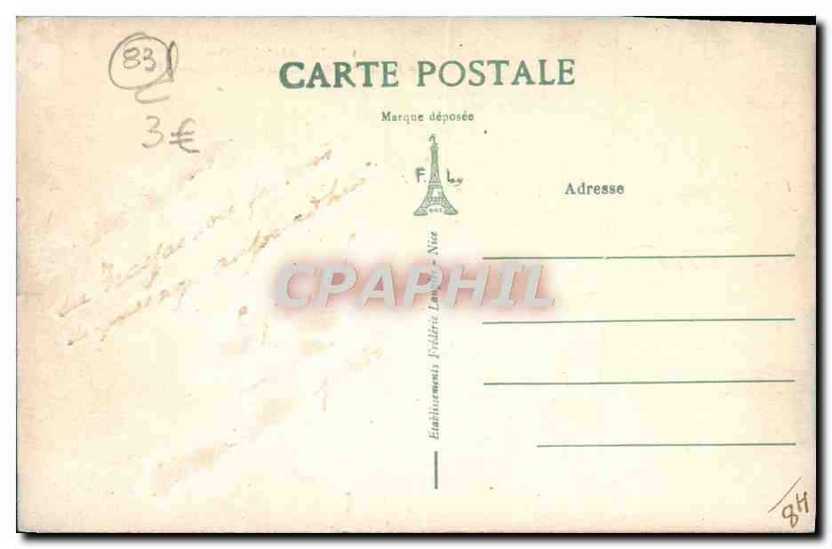 Saint-Raphaël (Var) — Le Boulevard Félix-Martin et les Palmiers — FL. — Verso