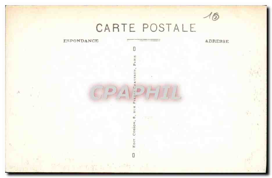 CPA Paris La Place du Chateau le Pont au Change et la Conciergerie — Rückseite