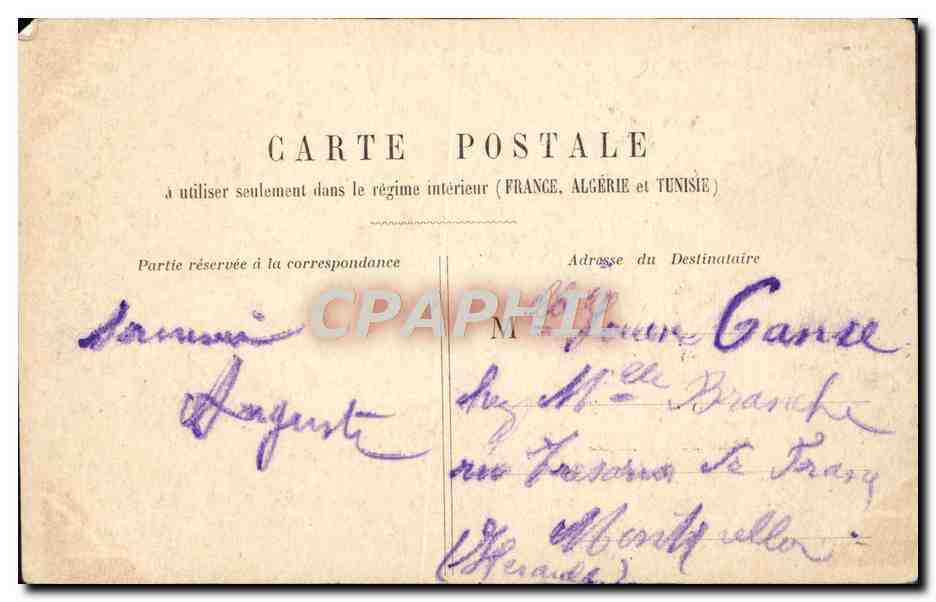 CPA Paris Tribunal de Commerce et la Conciergerie — Rückseite