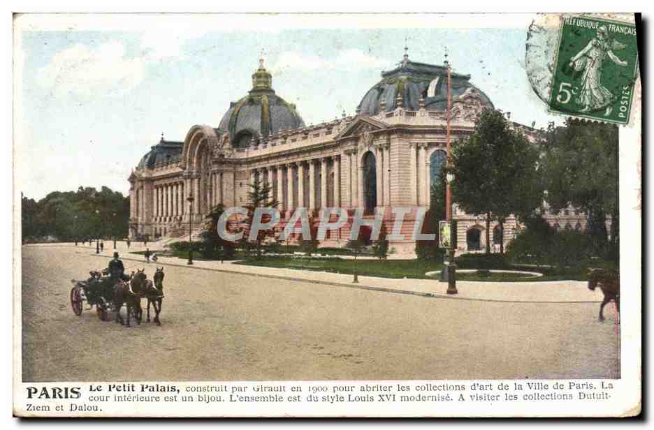 CPA Tour Paris Le Petit Palais