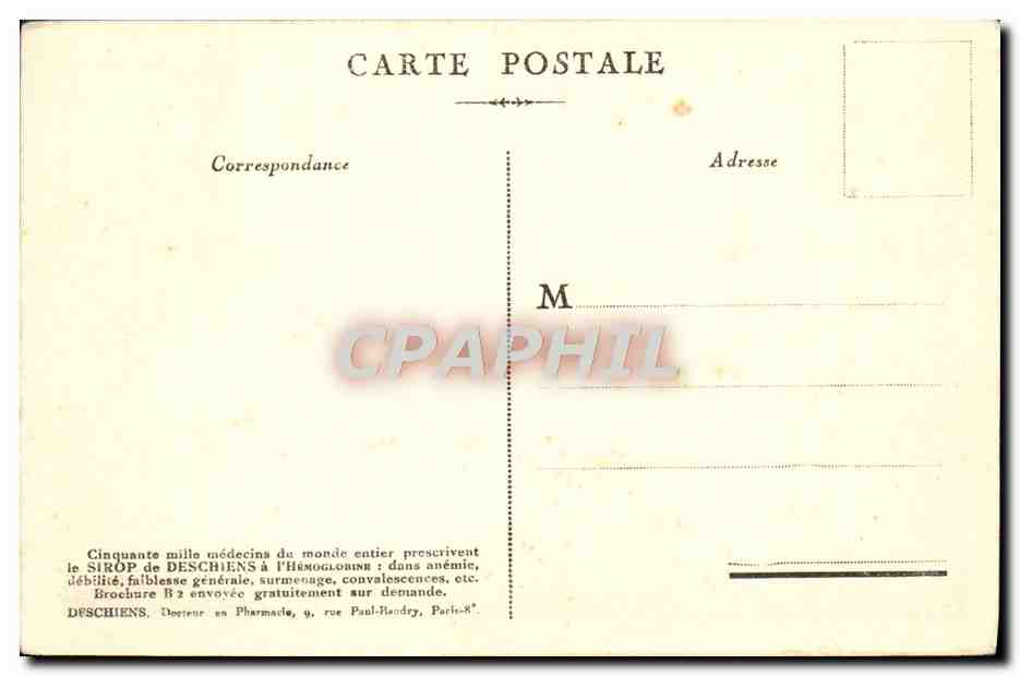 CPA Paris Le Trocadero — Rückseite