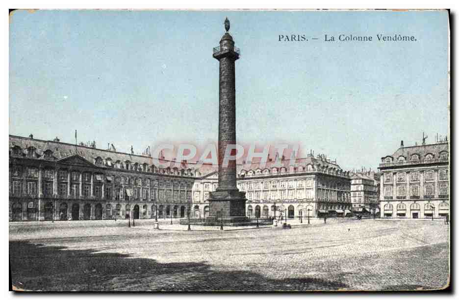 CPA Paris La Colonne Vendome