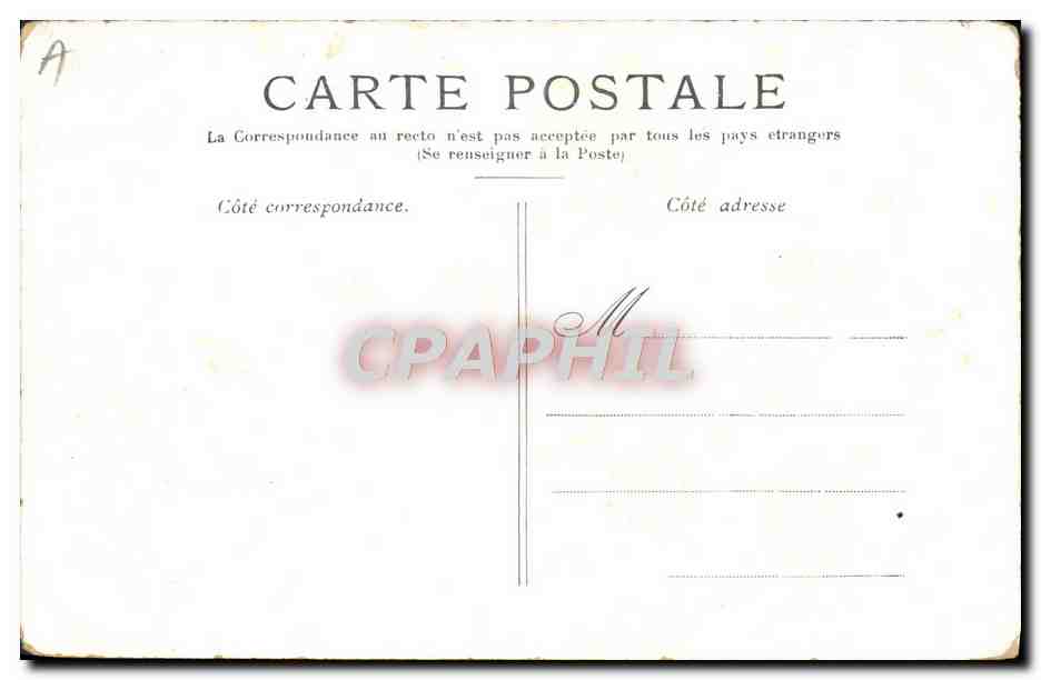 CPA Paris La Colonne Vendome — Rückseite