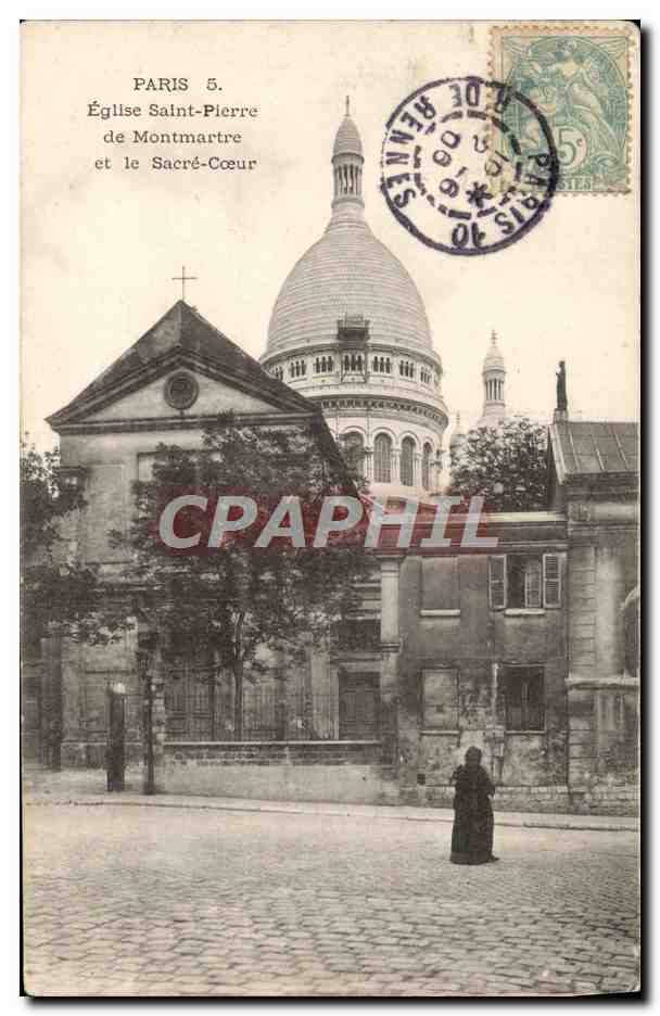 CPA Paris Eglise Saint Pierre de Montmartre Sacre Coeur