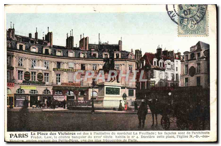 CPA Paris La Place des Victoires 