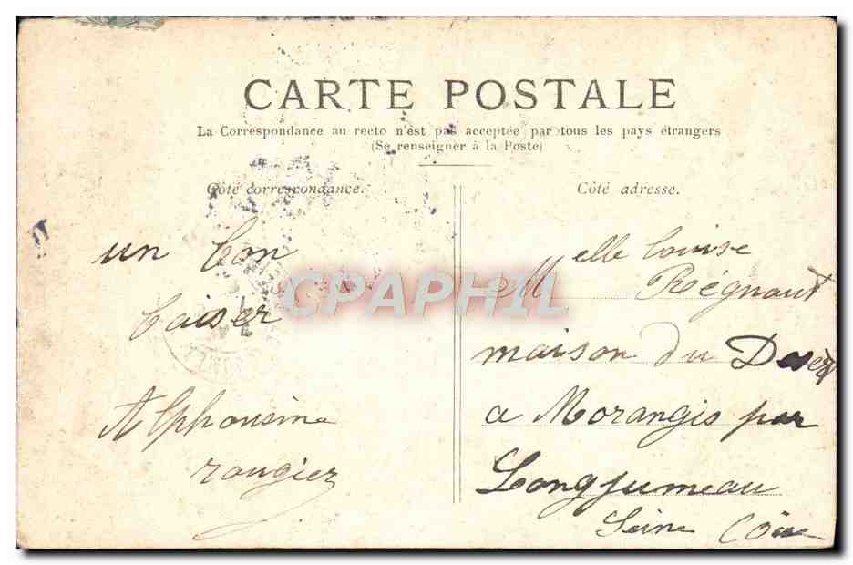 CPA Paris La Place des Victoires  — Rückseite