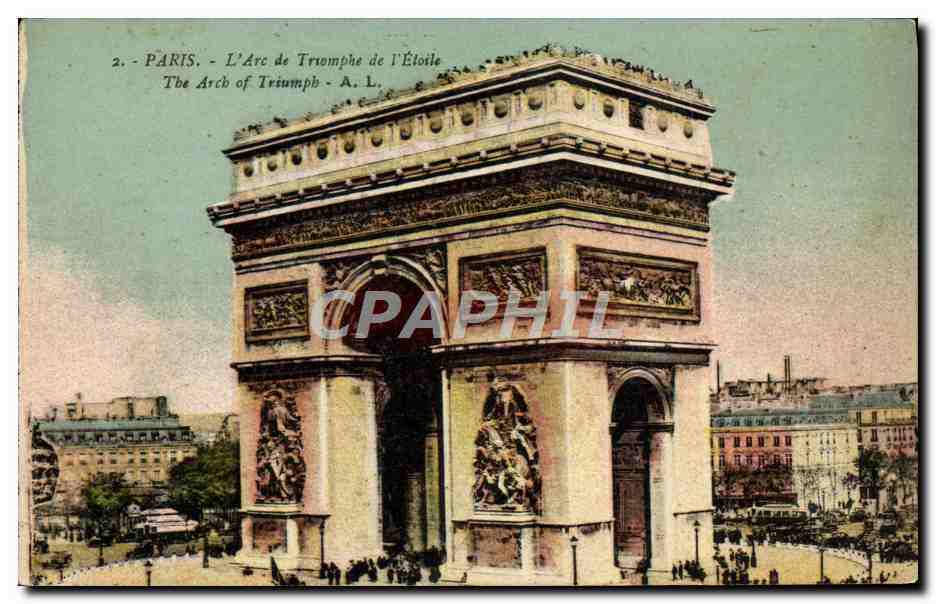 CPA Paris L'Arc de Triomphe de L'Etoile