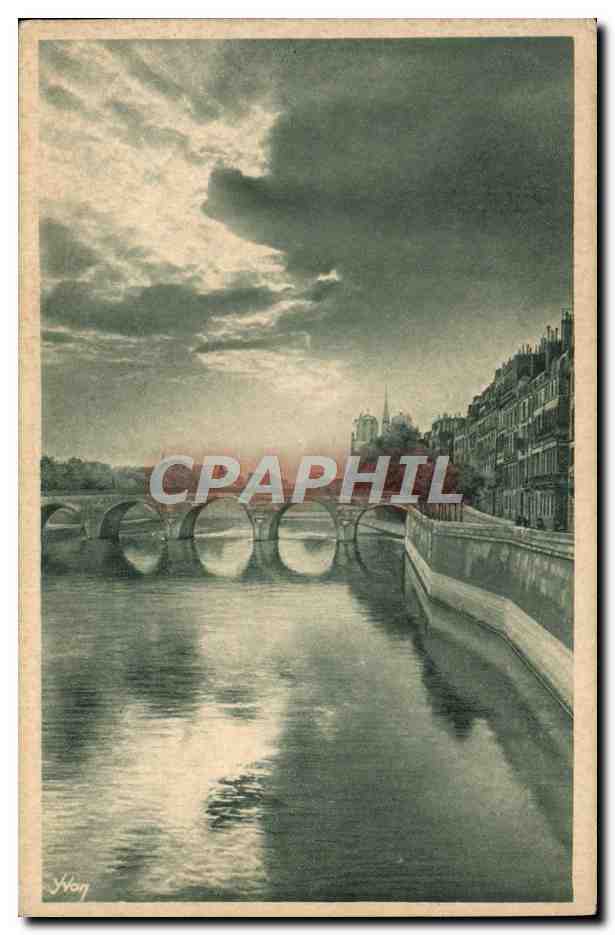 CPA Paris La Seine au pont de la Tournelle