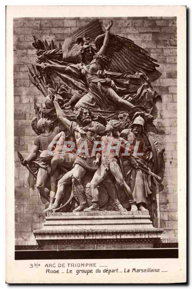 CPA Paris Arc De Triomphe Rude Le depart La Marseillaise